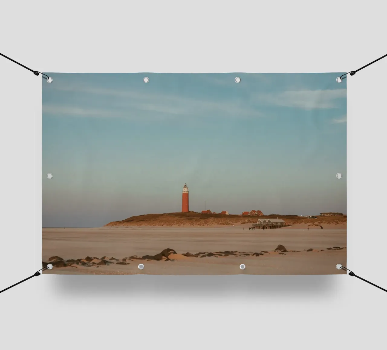 Leuchtturm auf Texel telo in pvc da Stina Freytag