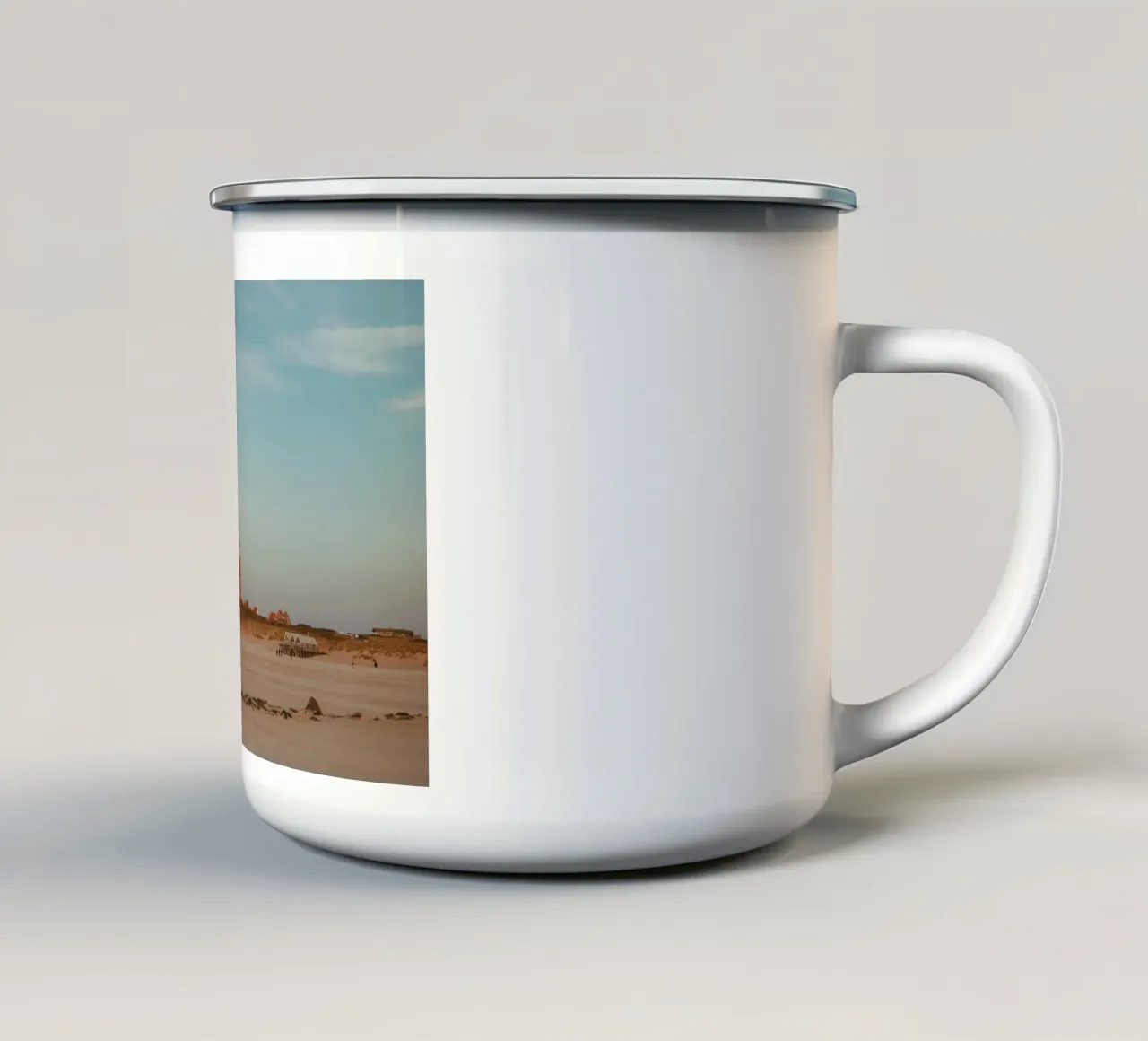 Leuchtturm auf Texel tazza in smalto da Stina Freytag