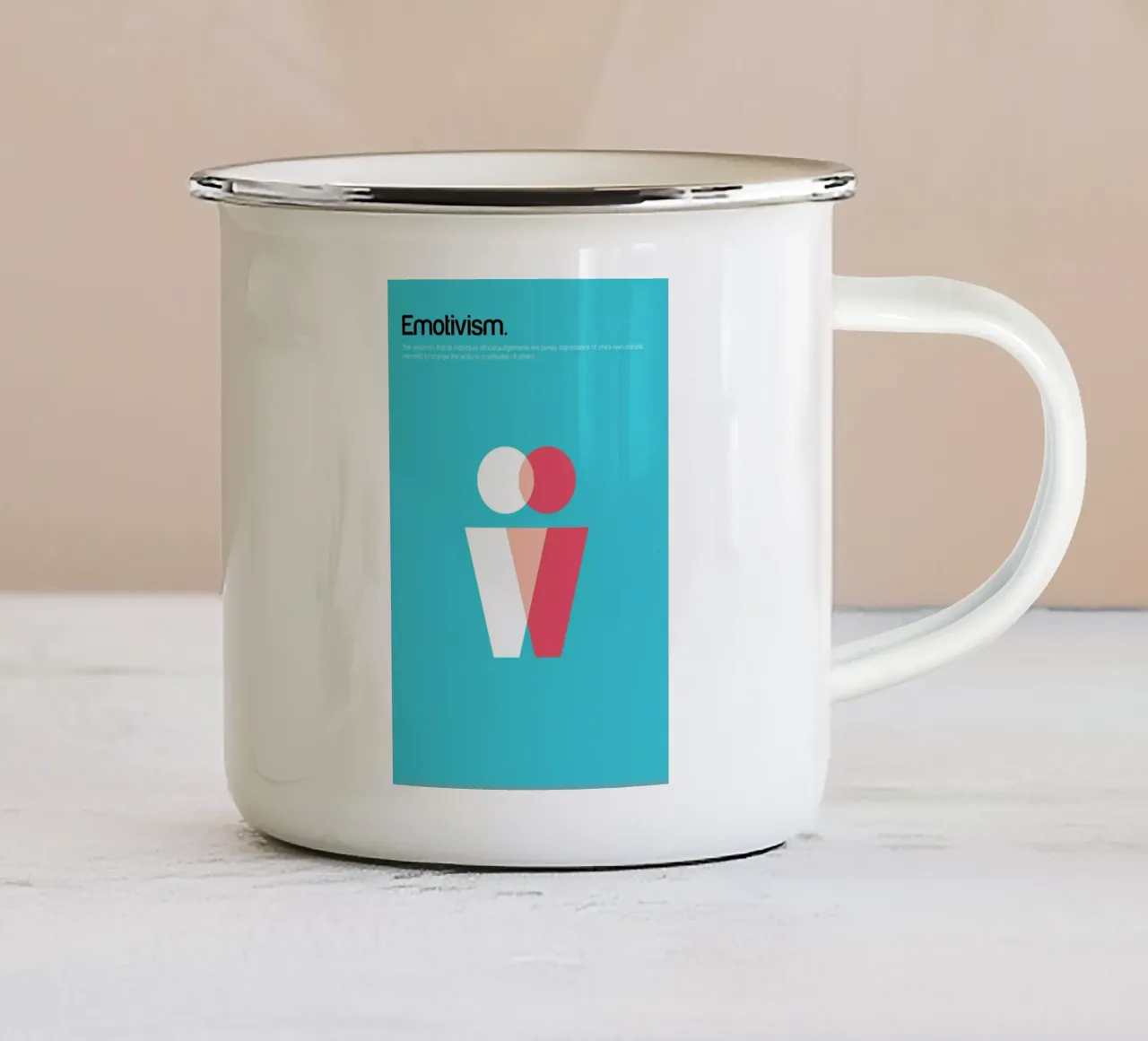 Emotivism tazza in smalto da Genís Carreras