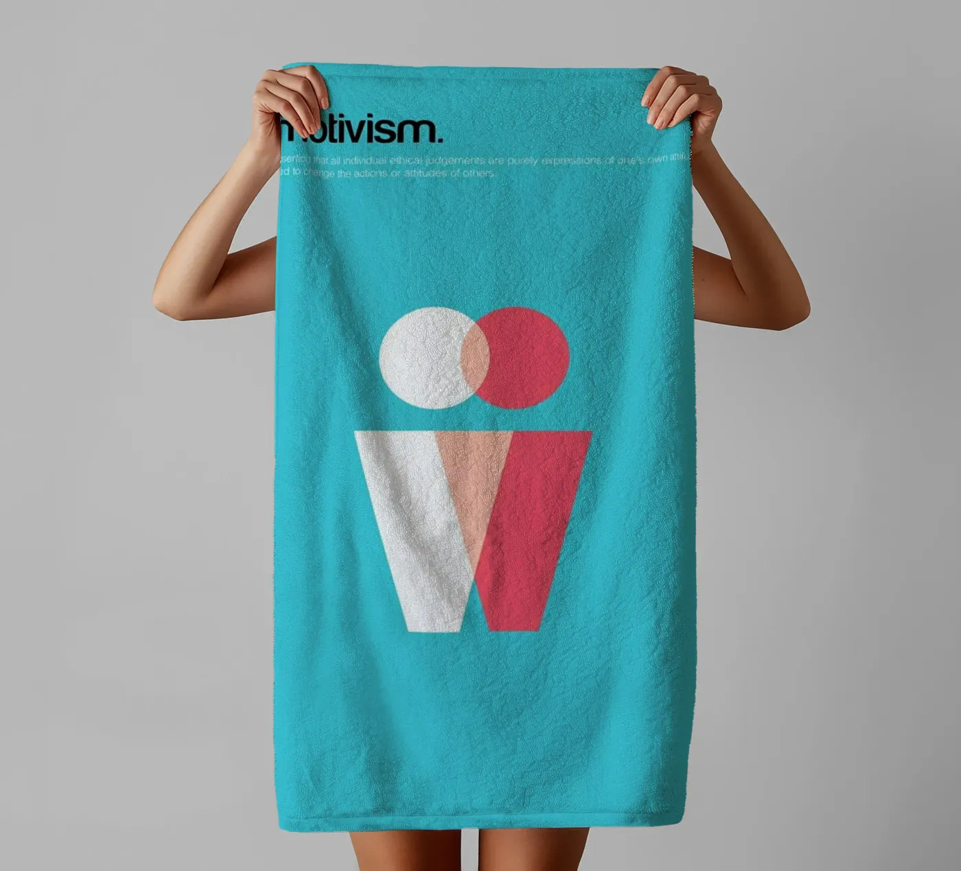 Emotivism towel by Genís Carreras