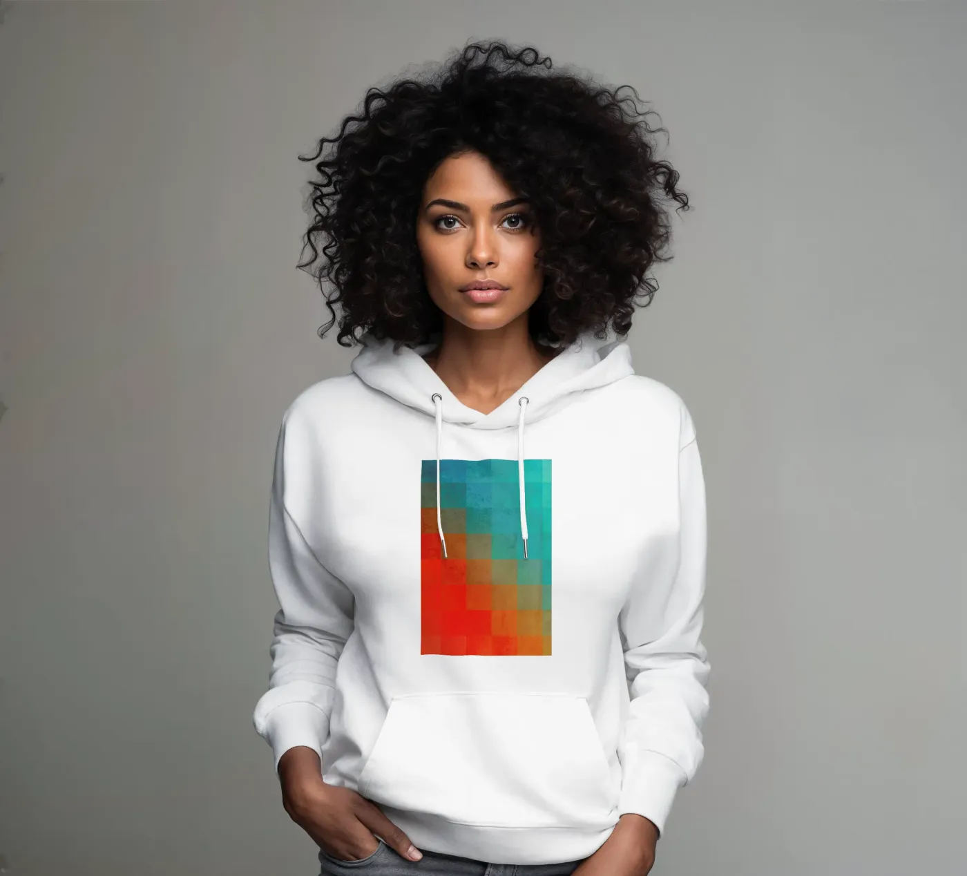 Beach Pixel Surface hoodie by Danny Ivan