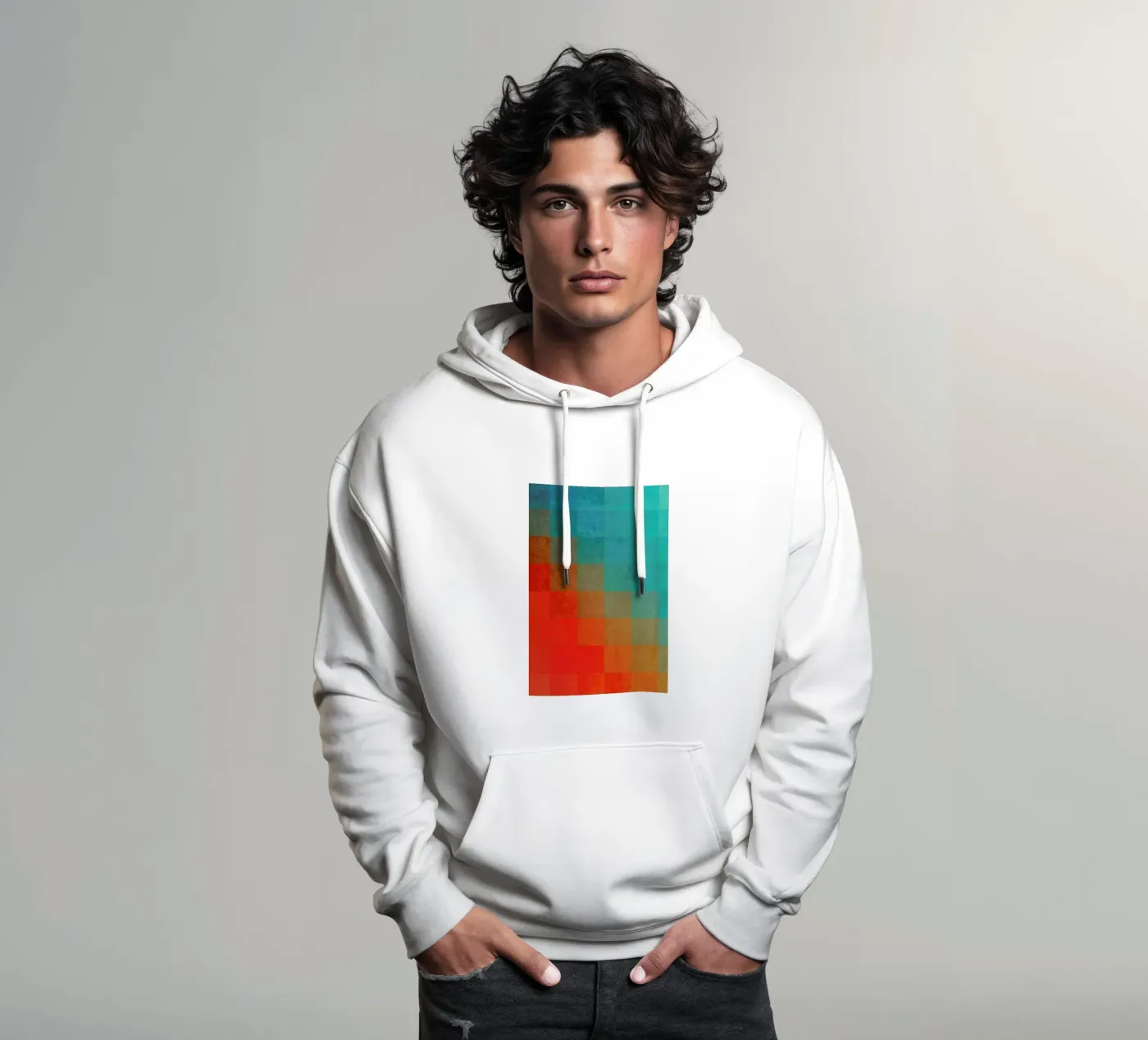 Beach Pixel Surface hoodie by Danny Ivan