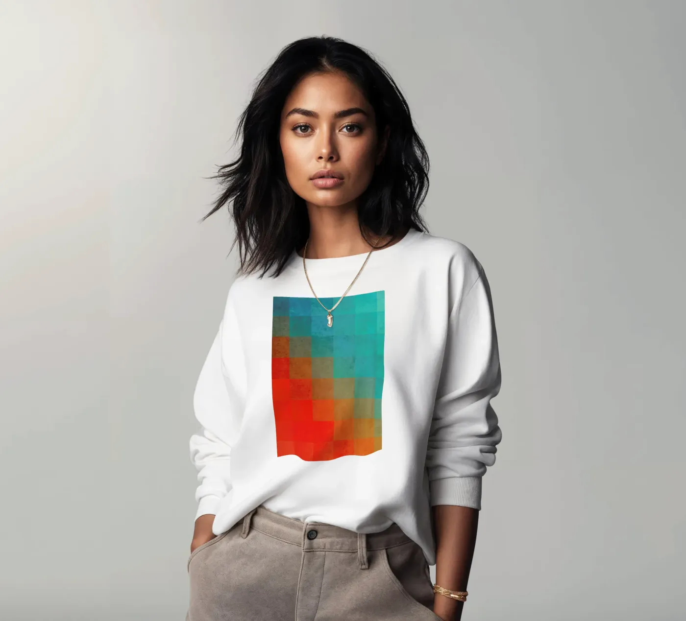 Beach Pixel Surface sweatshirt by Danny Ivan