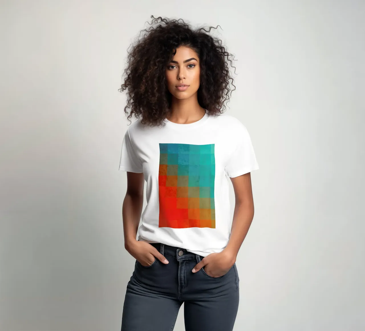 Beach Pixel Surface t-shirt by Danny Ivan