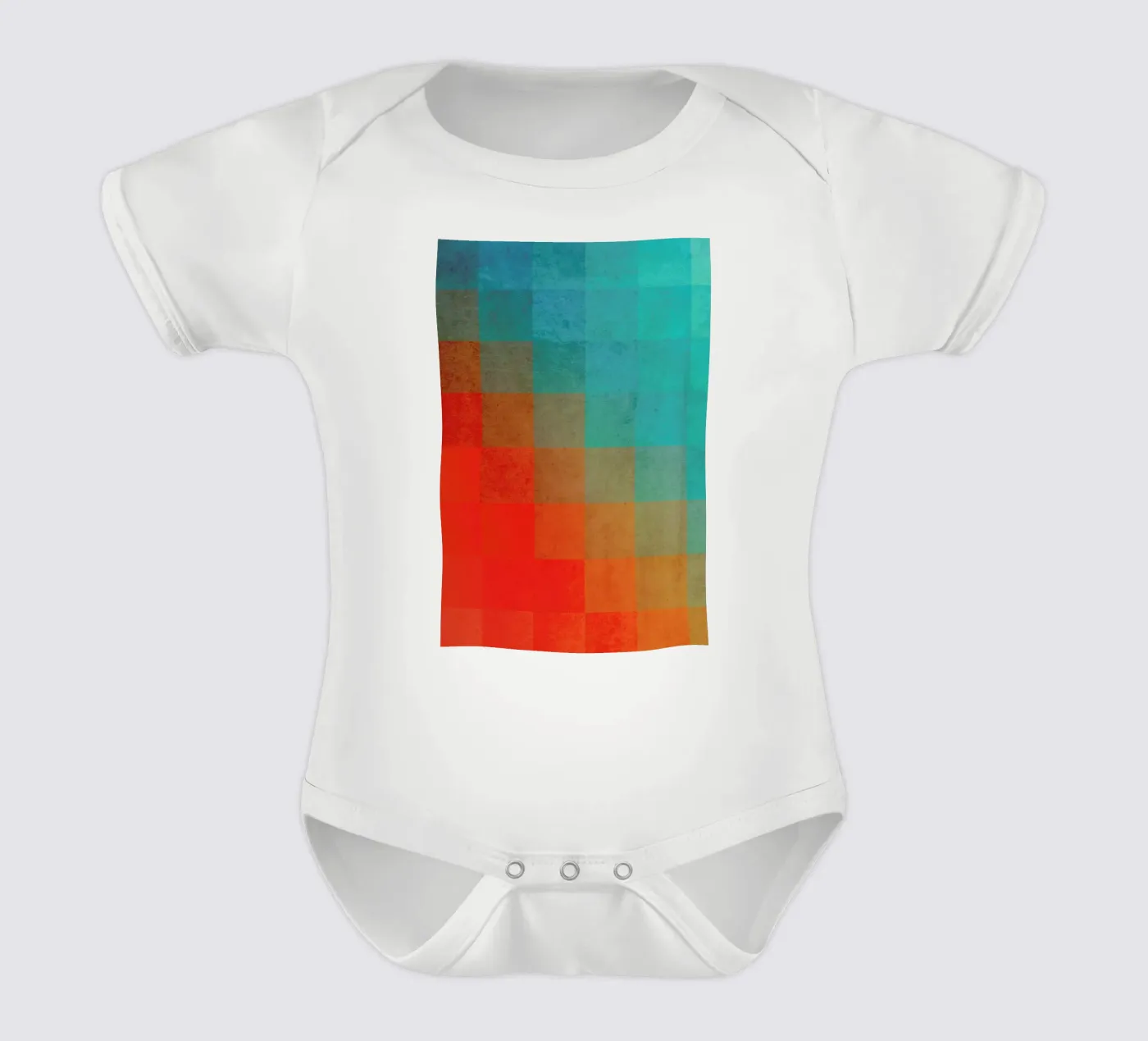 Beach Pixel Surface Kurzarm Babybody von Danny Ivan