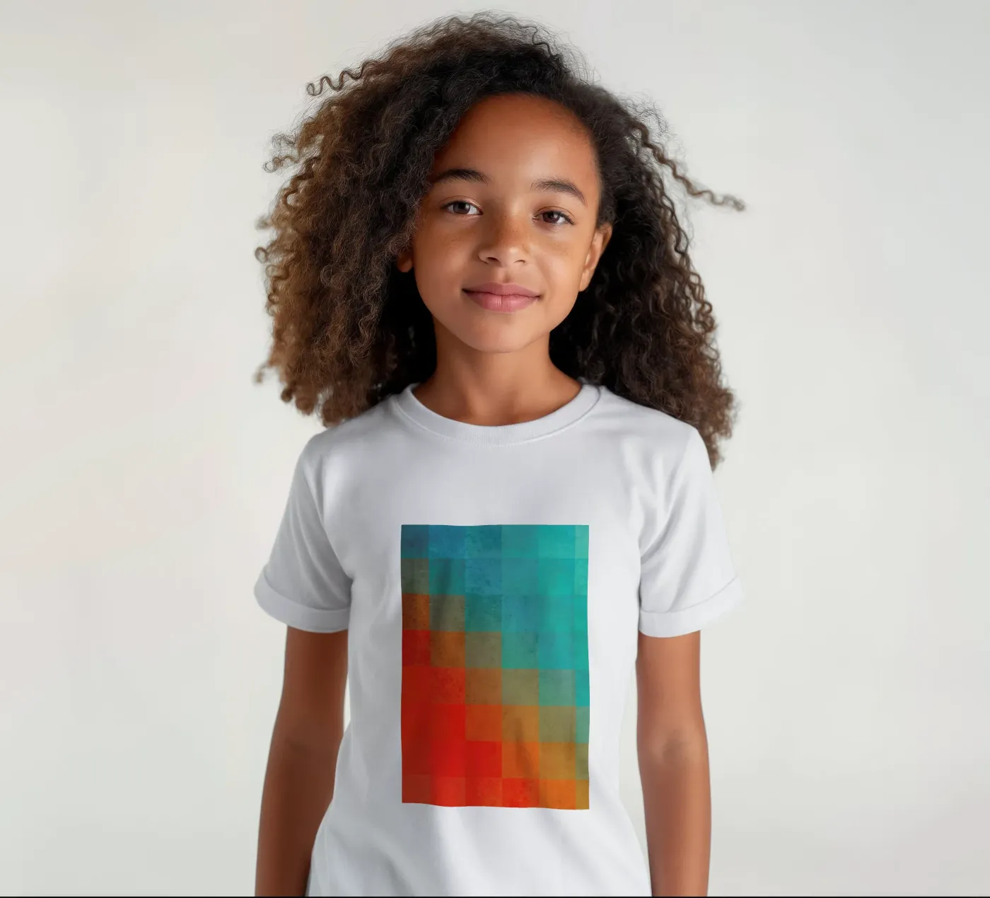 Beach Pixel Surface Kinder T-Shirt von Danny Ivan