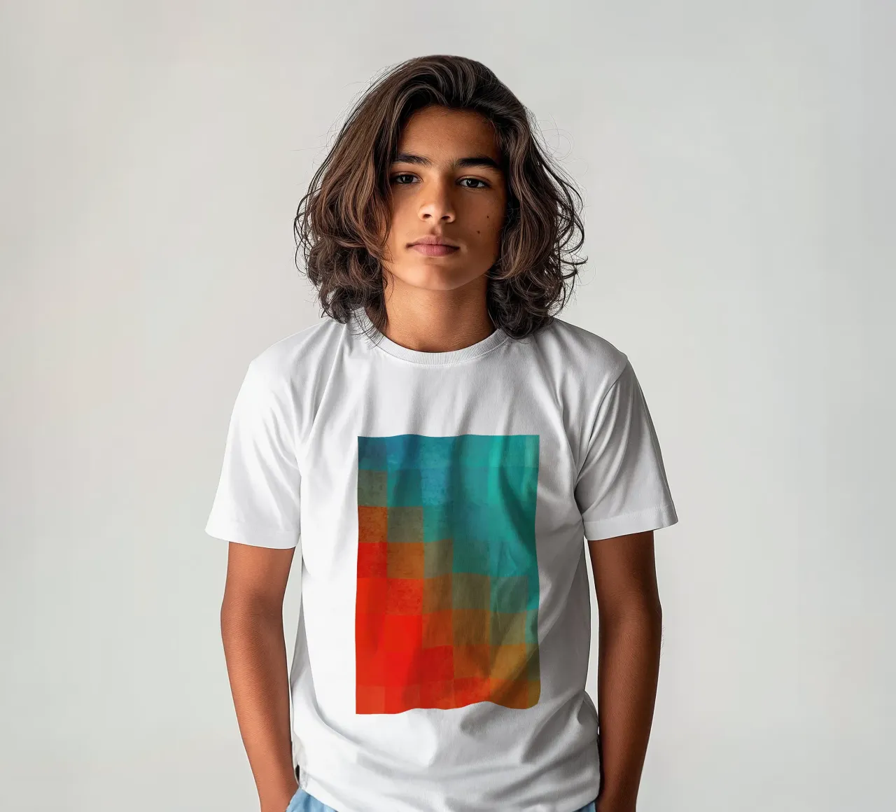 Beach Pixel Surface t-shirt bambini da Danny Ivan