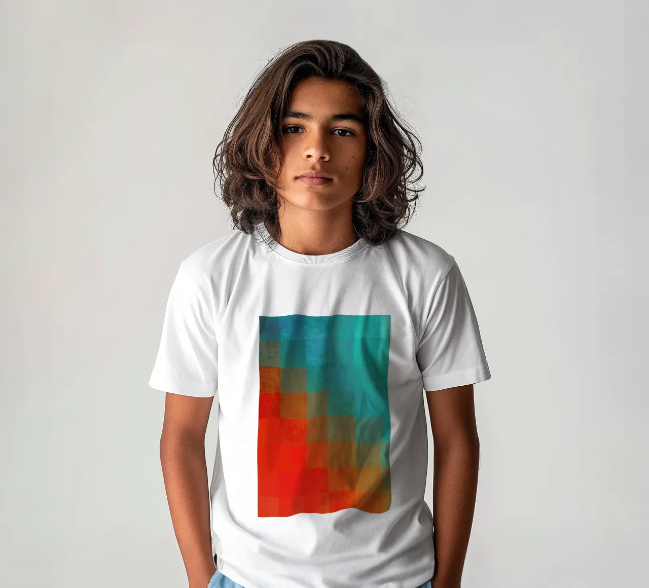 Beach Pixel Surface t-shirt bambini da Danny Ivan