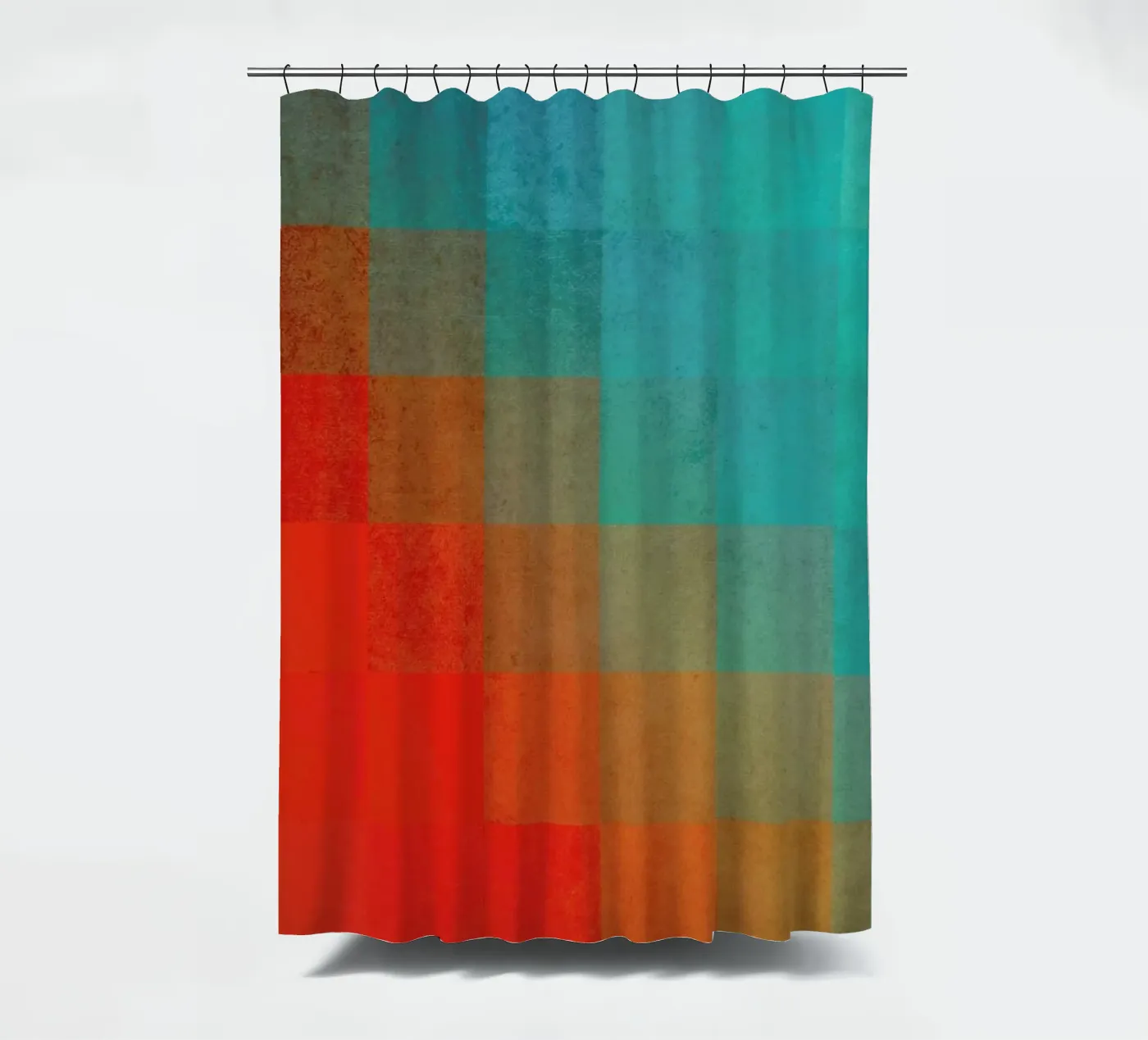 Beach Pixel Surface douchegordijn van Danny Ivan