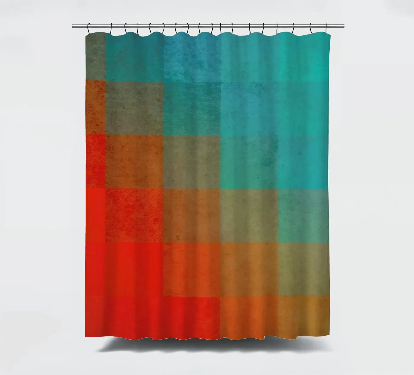 Beach Pixel Surface douchegordijn van Danny Ivan