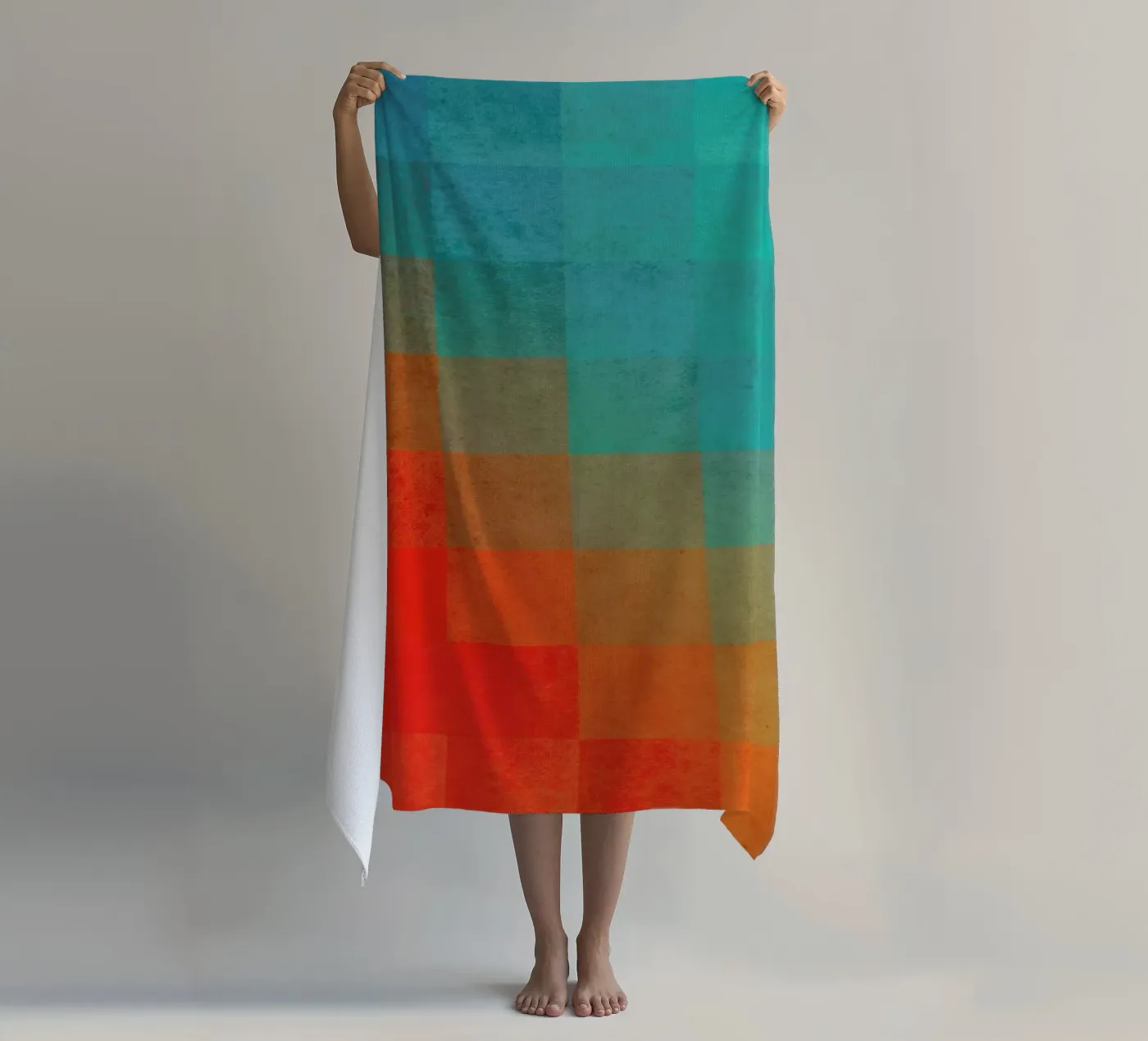 Beach Pixel Surface strandhanddoek van Danny Ivan