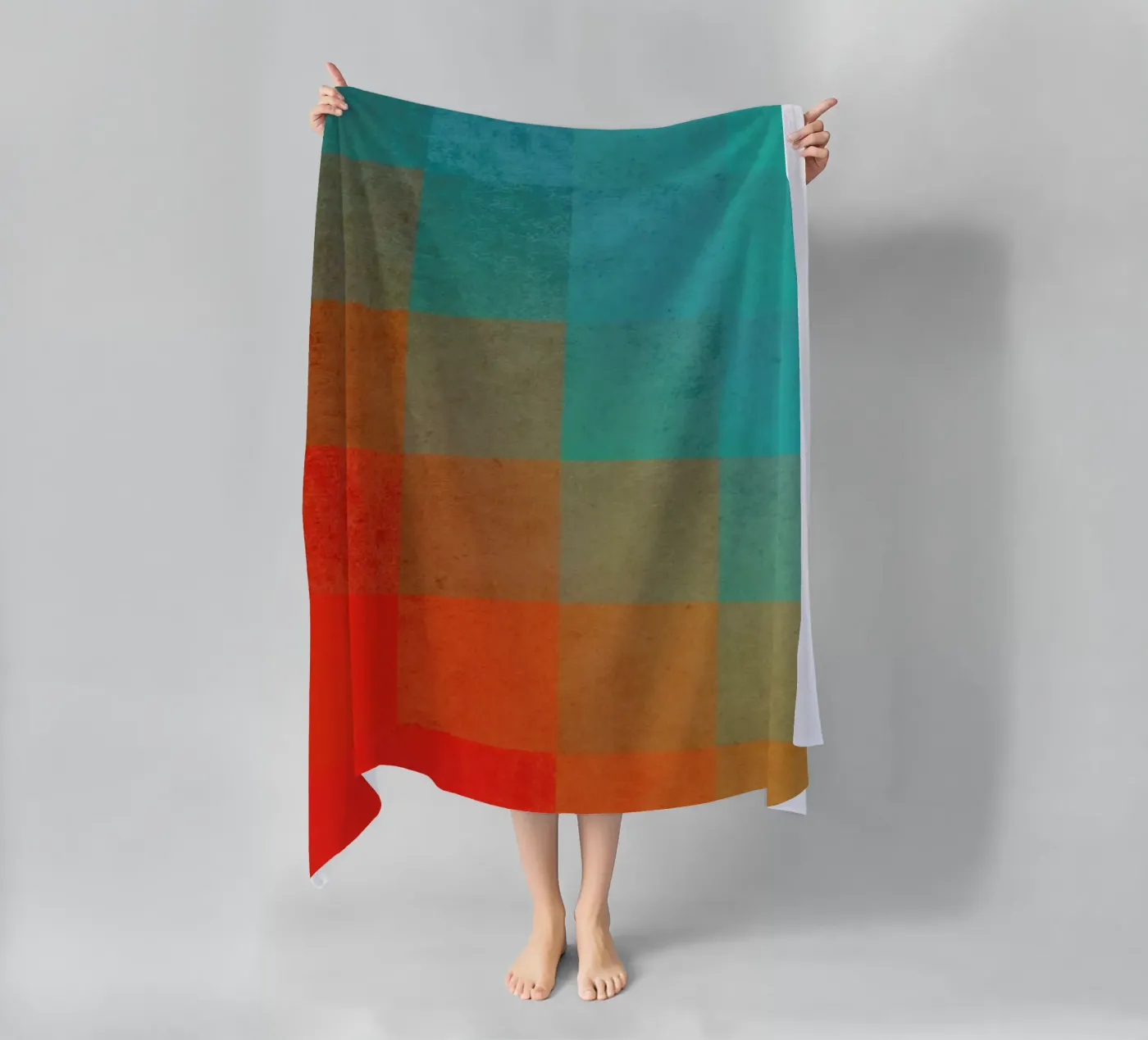 Beach Pixel Surface strandhanddoek van Danny Ivan