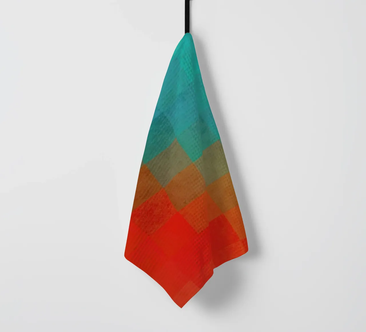 Beach Pixel Surface tea towel by Danny Ivan