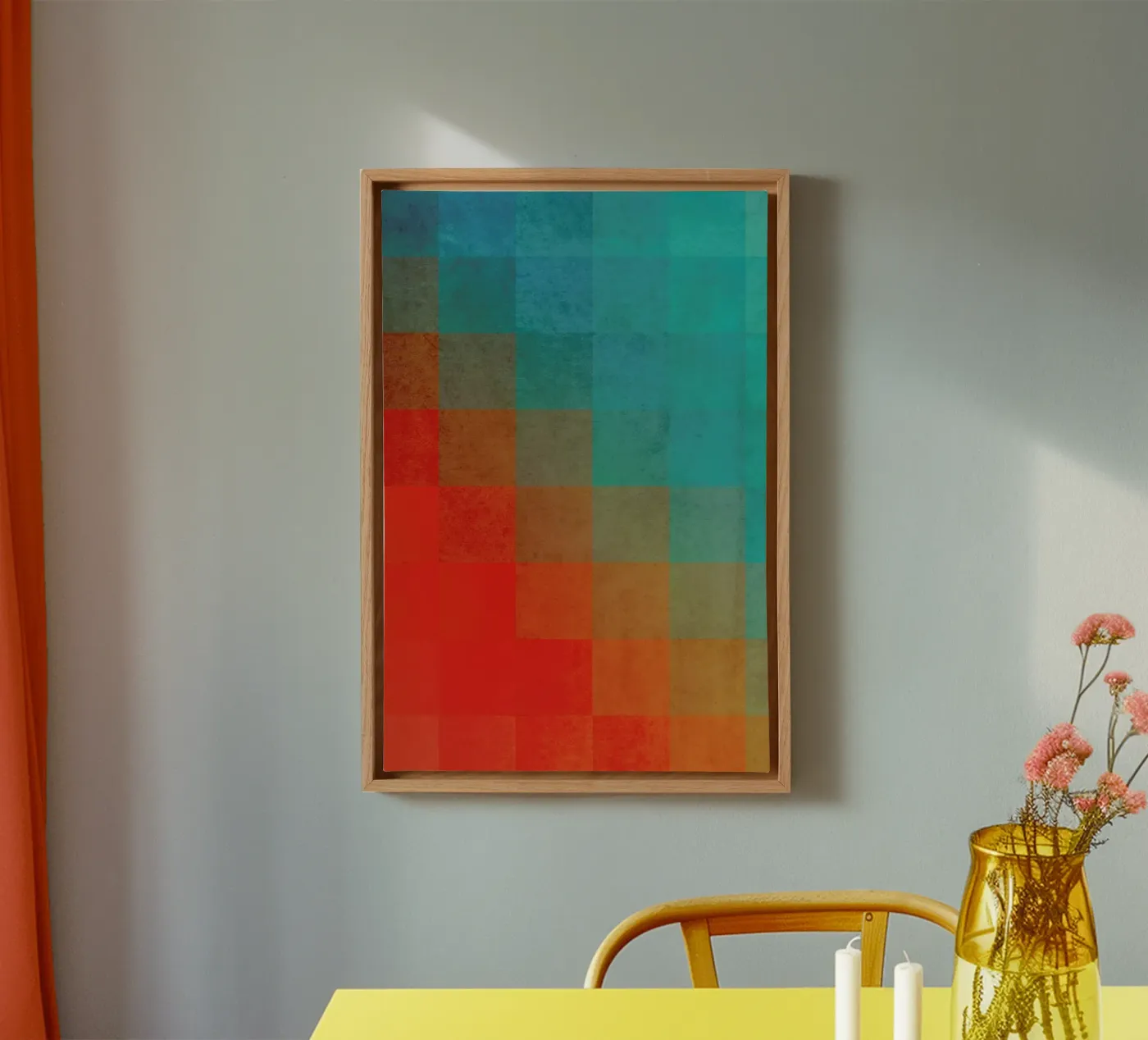 Beach Pixel Surface canvas van Danny Ivan