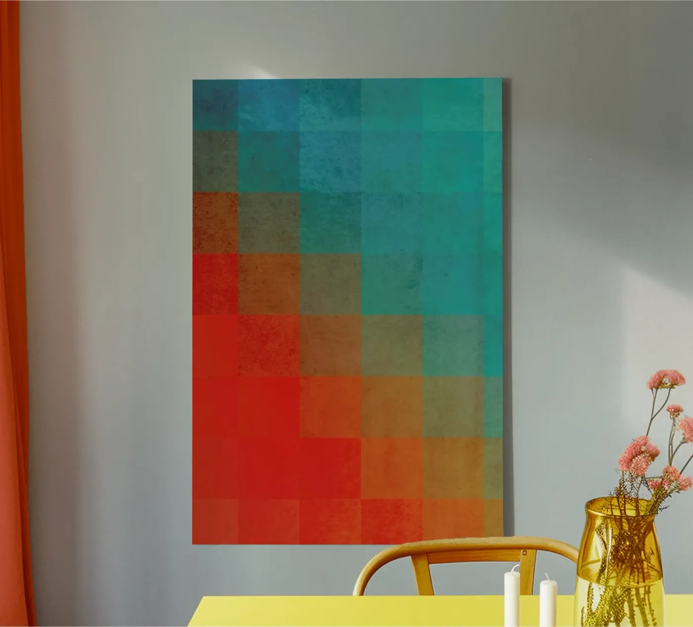 Beach Pixel Surface canvas van Danny Ivan