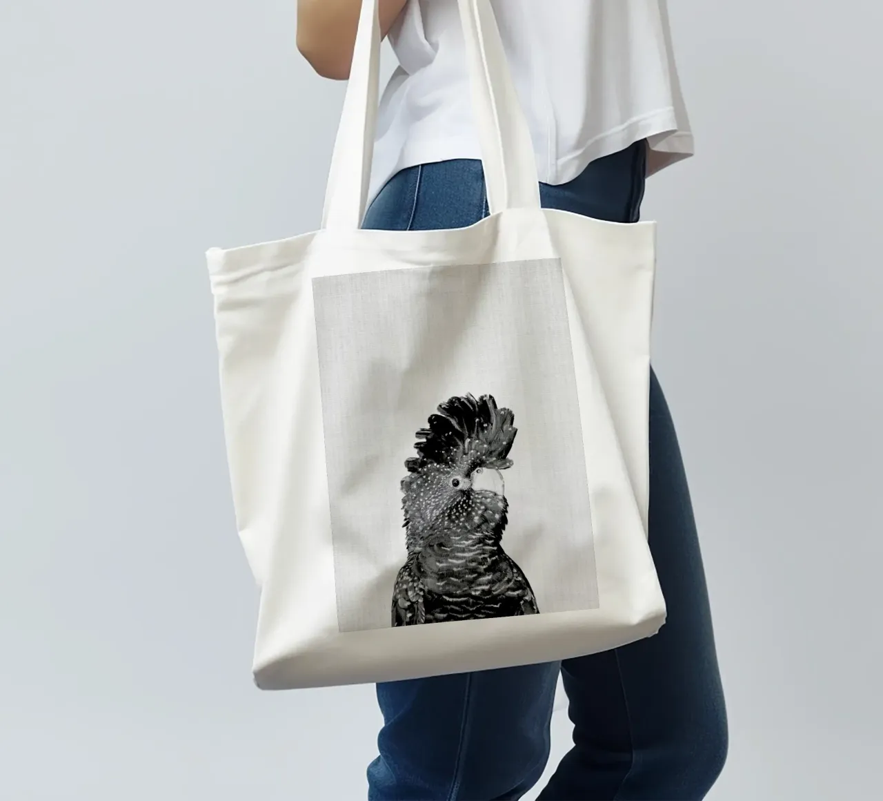 Print 66 borsa in juta da Lila x Lola