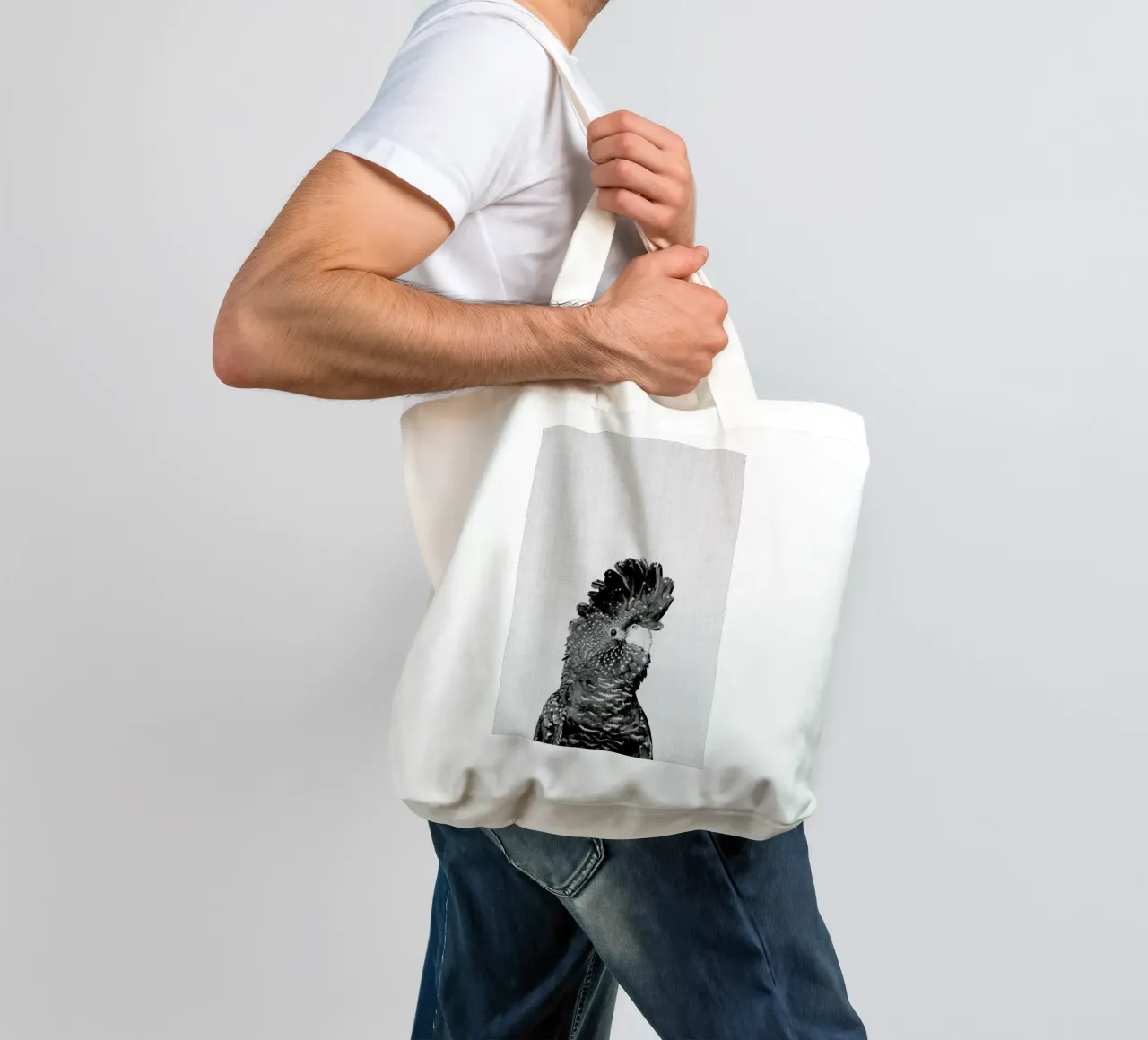 Print 66 borsa in juta da Lila x Lola