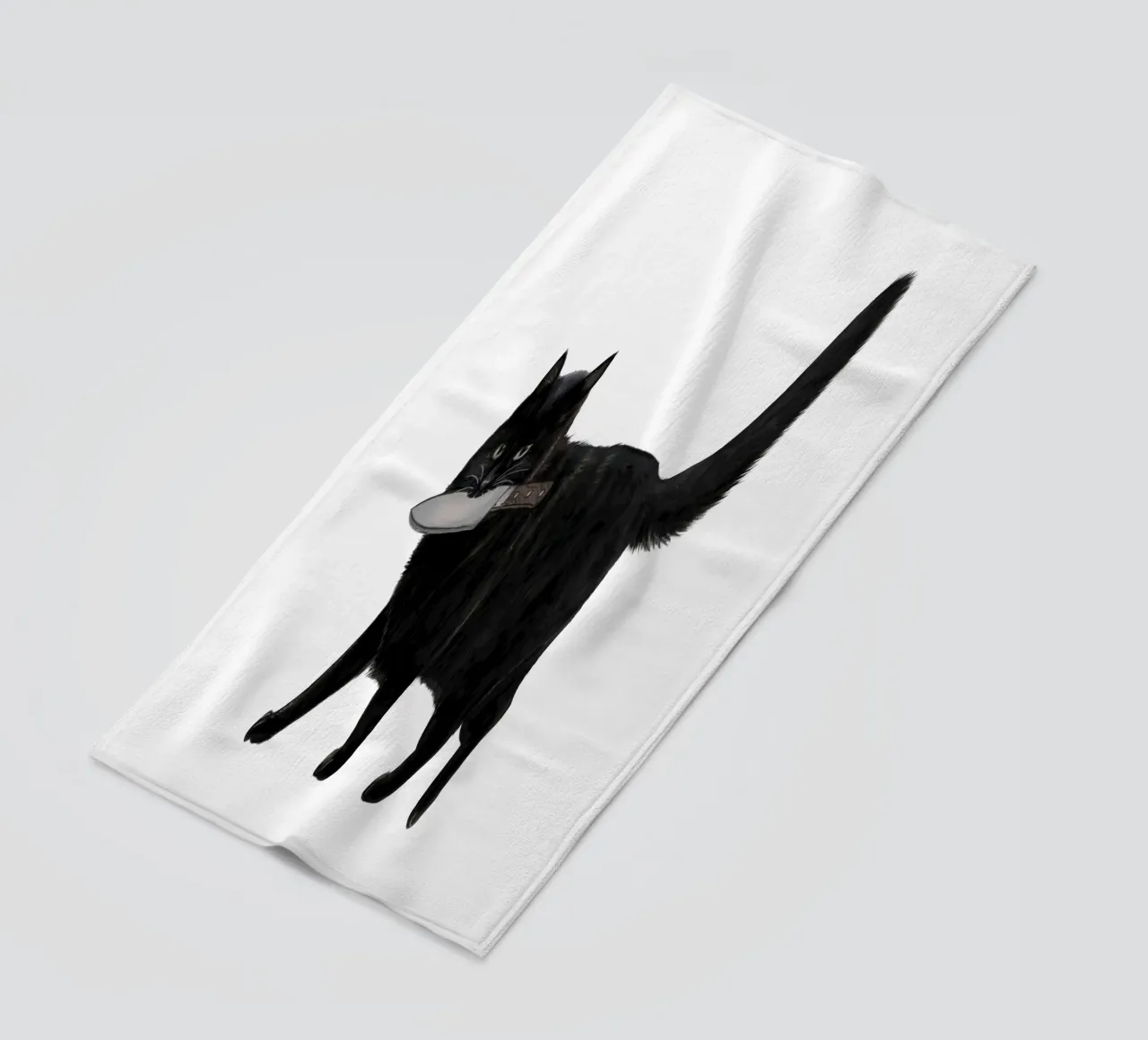 Coltello Gatto telo mare da Laura Graves