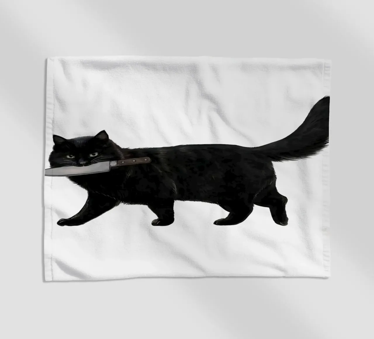 Coltello Gatto telo mare da Laura Graves