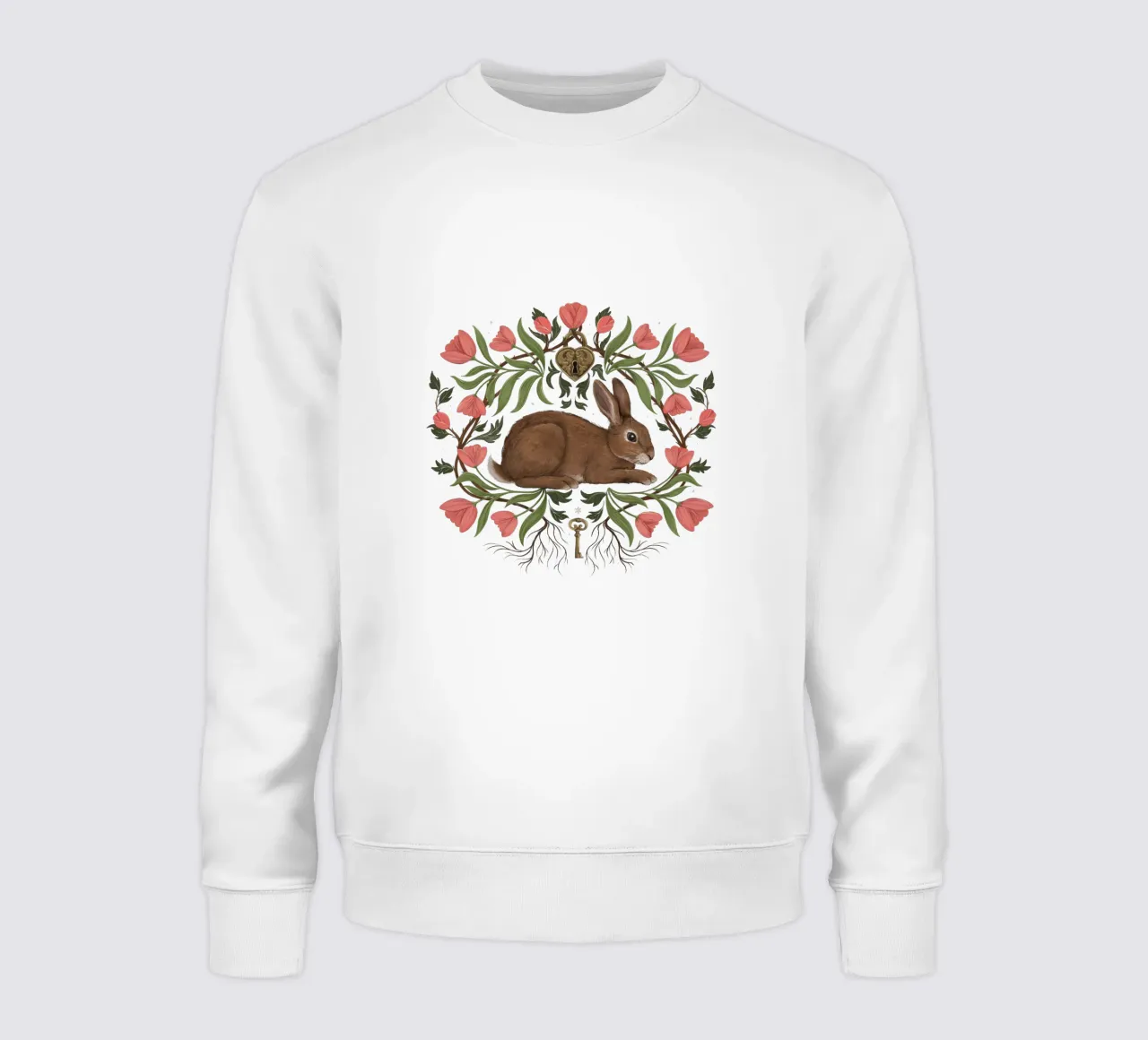 Rabbit In The Secret Garden felpa da Laura Graves