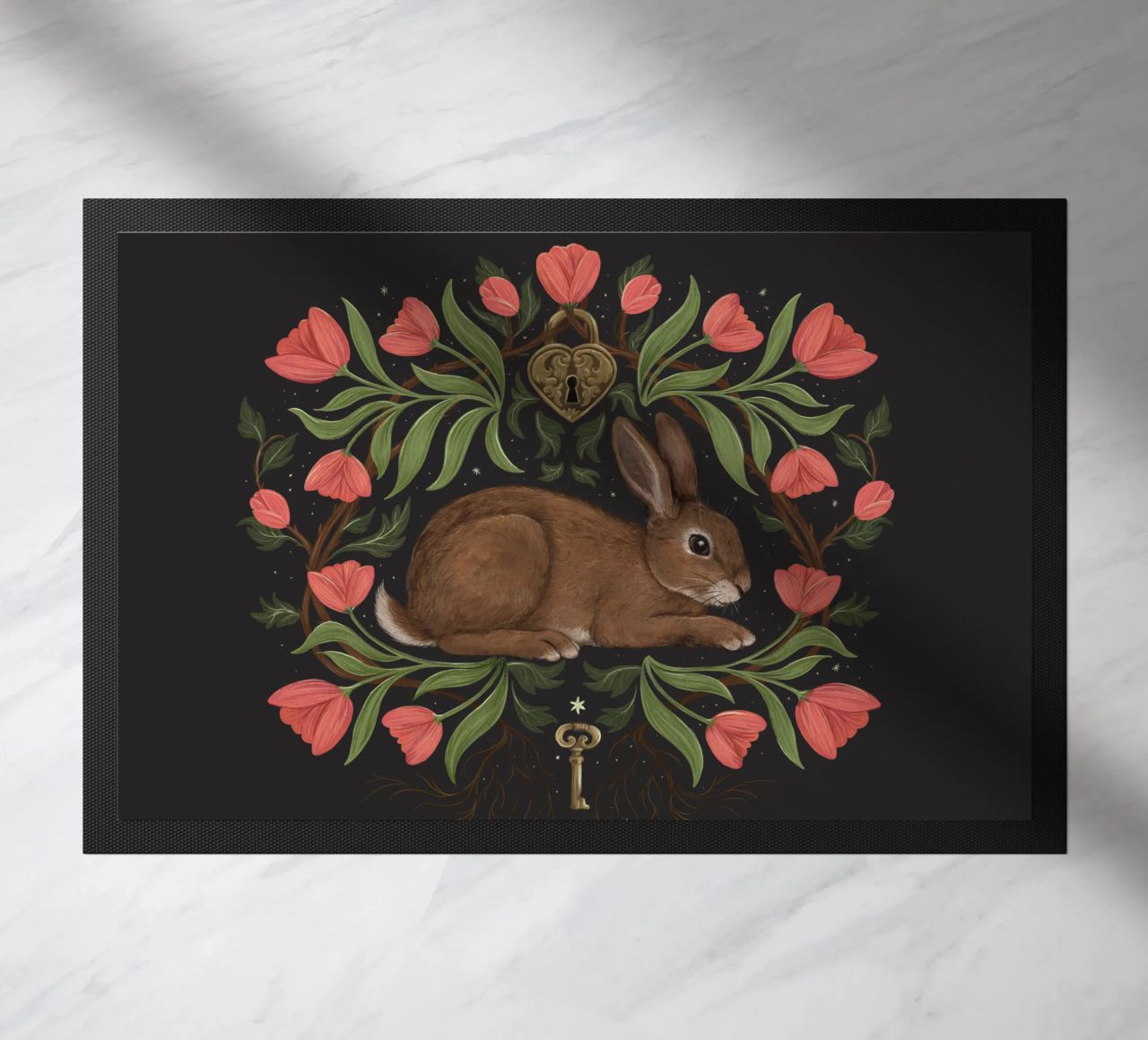 Rabbit In The Secret Garden zerbino da Laura Graves