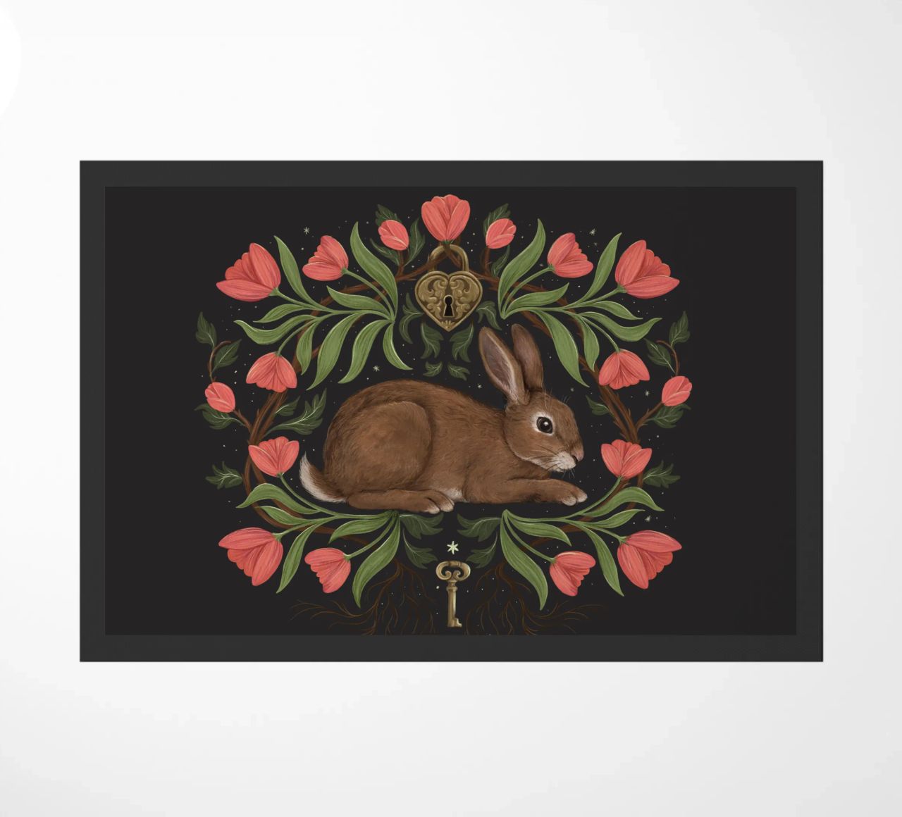 Rabbit In The Secret Garden zerbino da Laura Graves