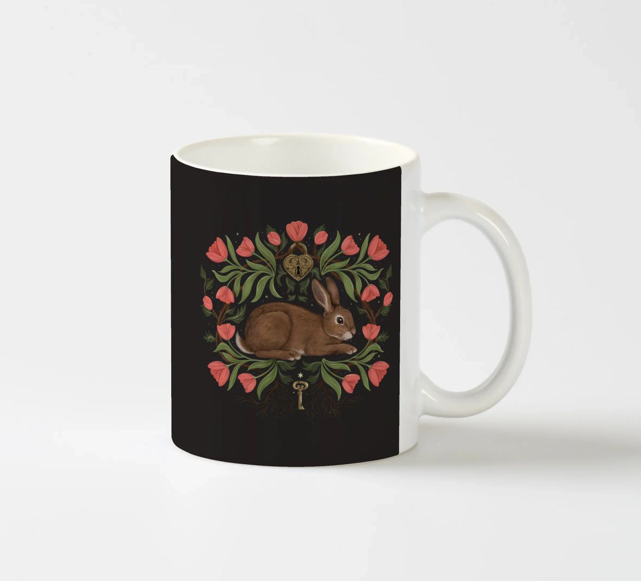 Rabbit In The Secret Garden tazza in ceramica da Laura Graves
