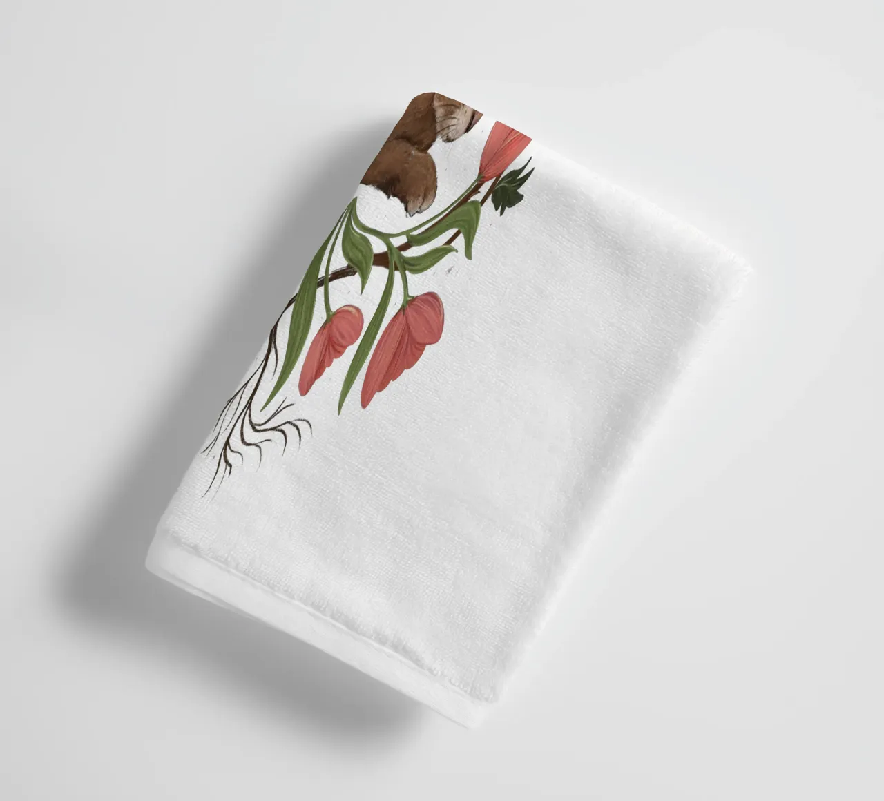 Rabbit In The Secret Garden asciugamano da bagno da Laura Graves