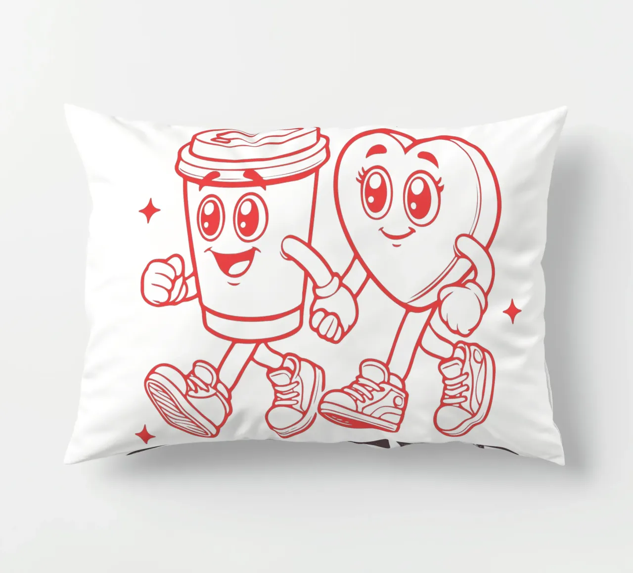 I only need one thing to warm my heart, coffee. cuscino da edsonramosart