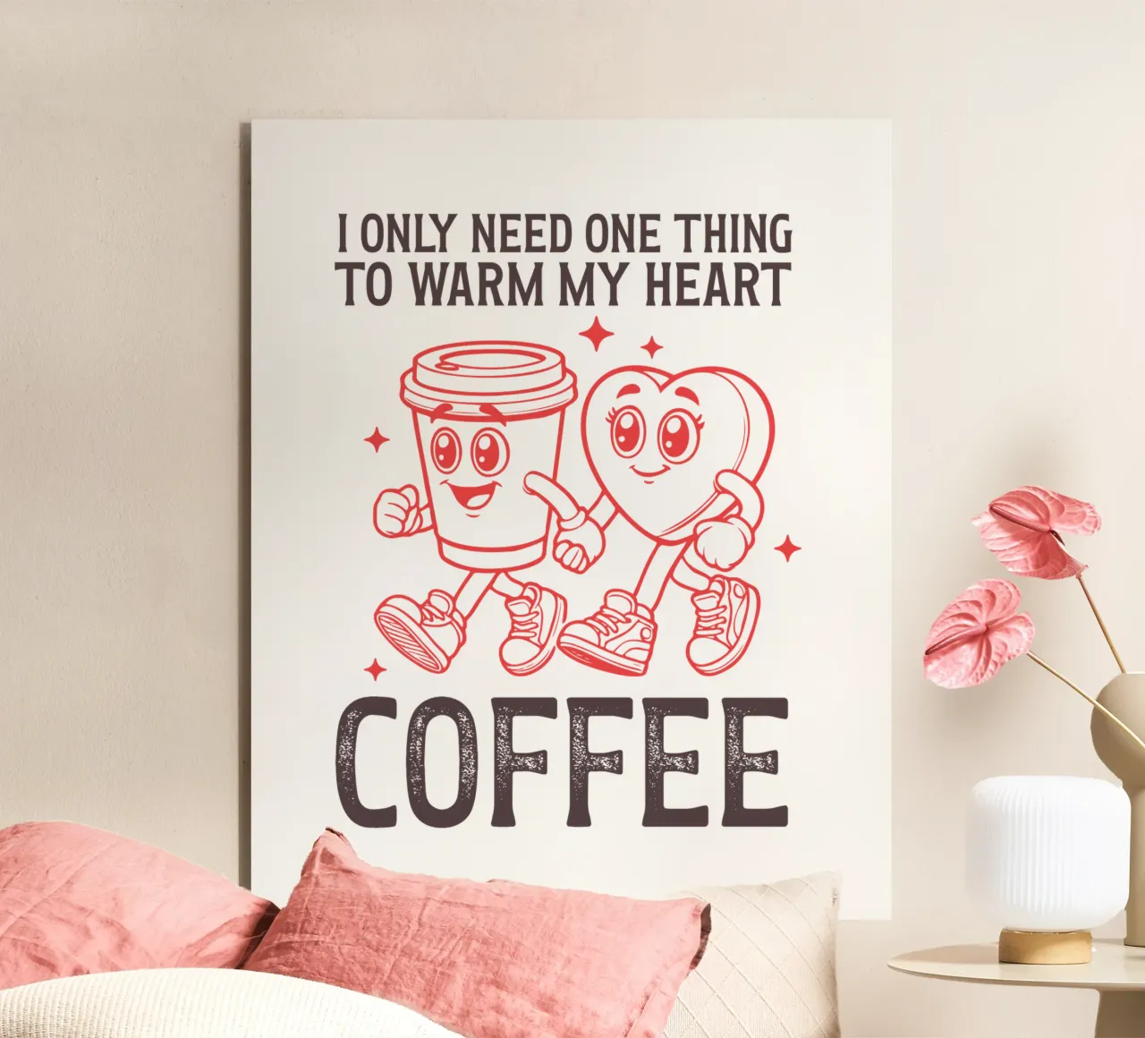 I only need one thing to warm my heart, coffee. alluminio dibond da edsonramosart
