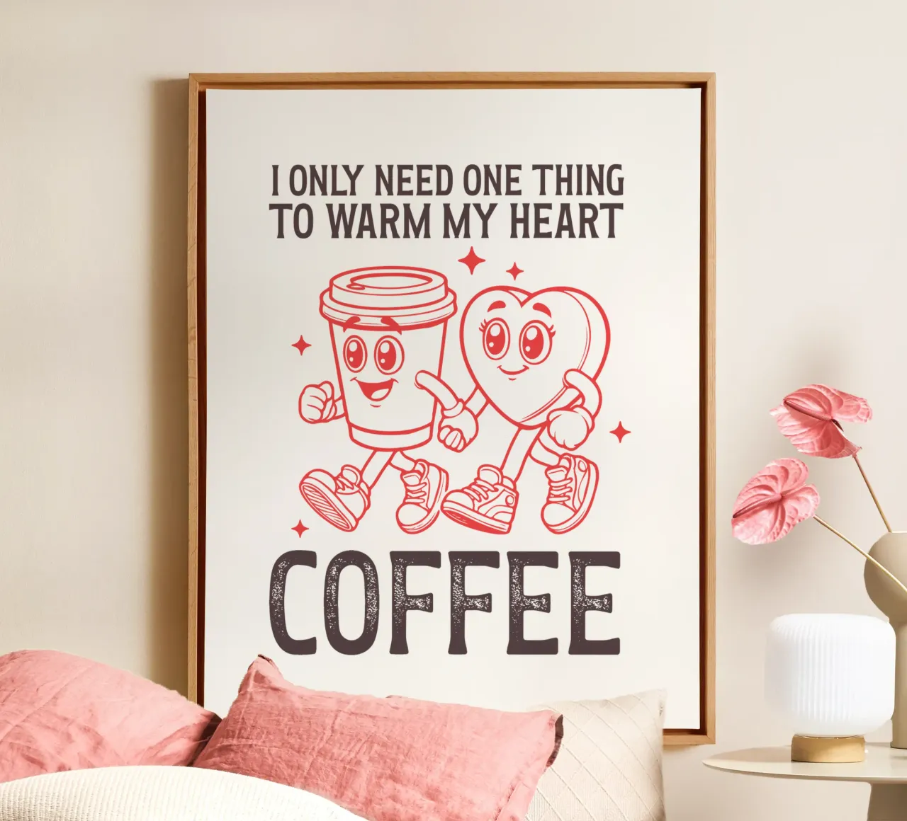 I only need one thing to warm my heart, coffee. tela da edsonramosart