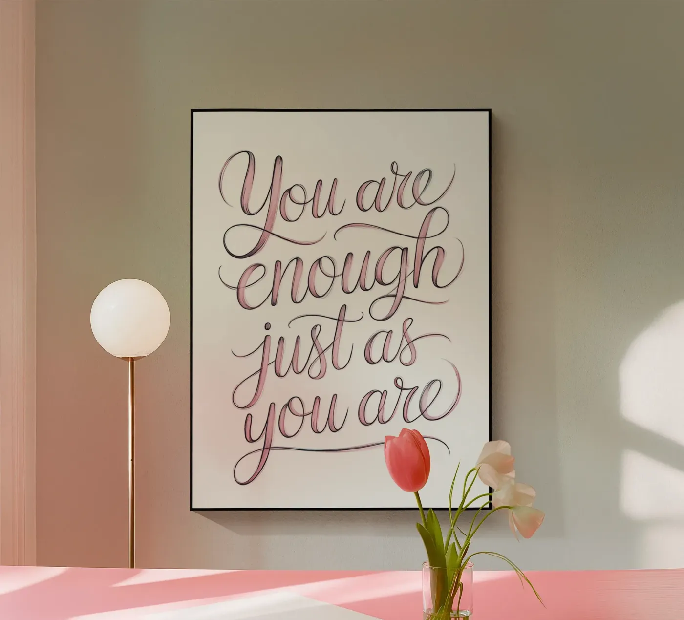 You Are Enough acrylic glass by logic