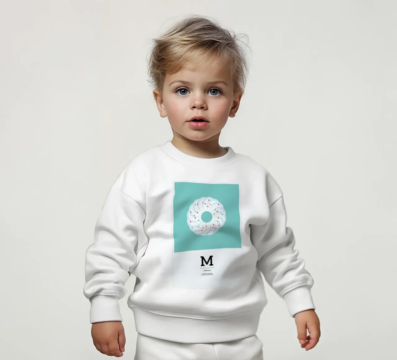 Food Alphabet Xmas Edition M felpa neonato da BLAEK Design Studio