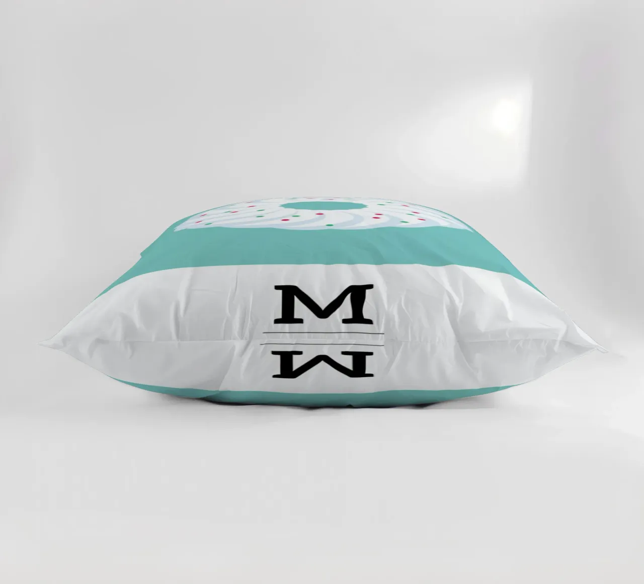 Food Alphabet Xmas Edition M decorative cushion by BLAEK Design Studio
