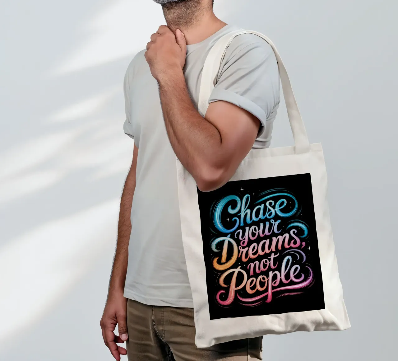 Poursuivez vos rêves, pas les gens tote bag de logic