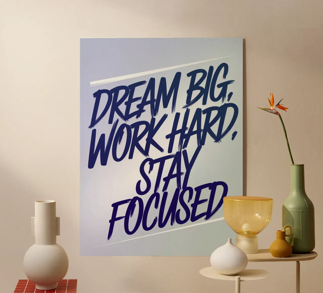DREAM BIG acrylic glass by logic