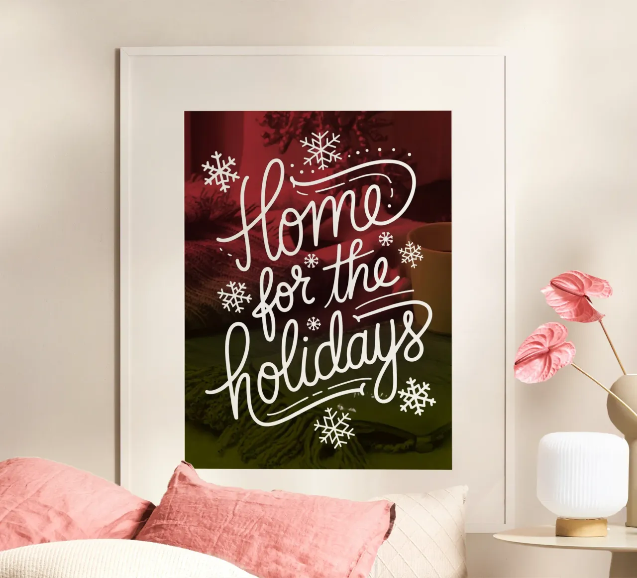 A casa per le vacanze poster con telaio in plastica da logic