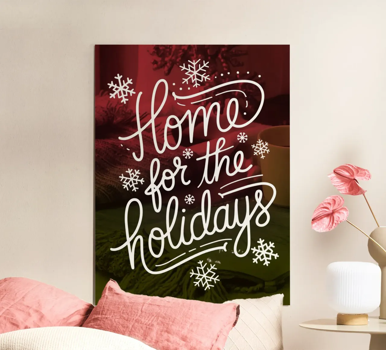 A casa per le vacanze poster con telaio in plastica da logic