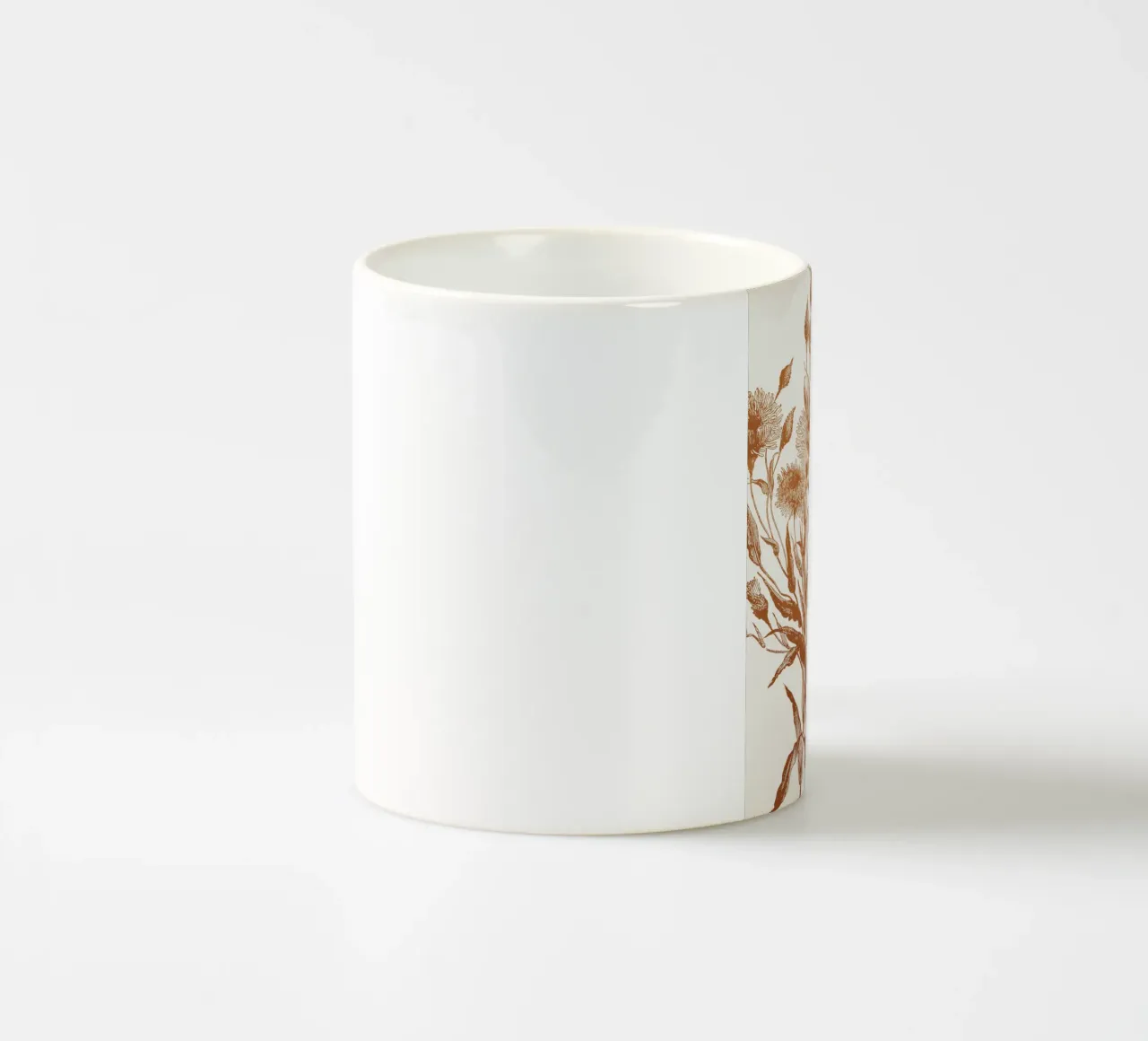 Aster flower sketch tazza in ceramica da apoloprints