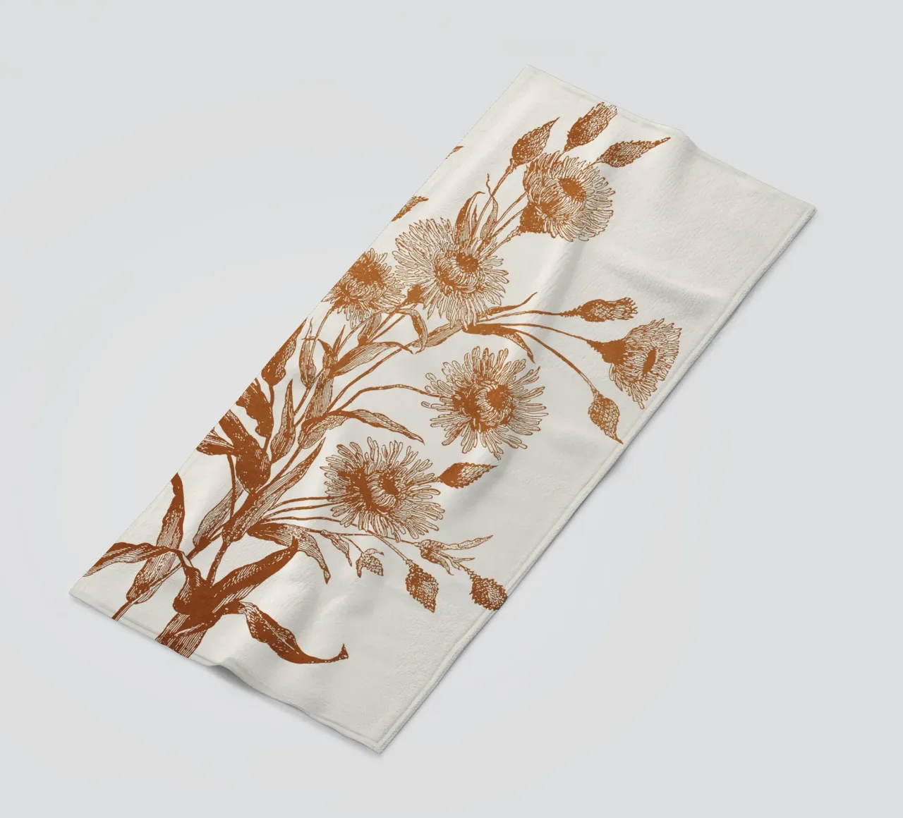 Aster flower sketch telo mare da apoloprints