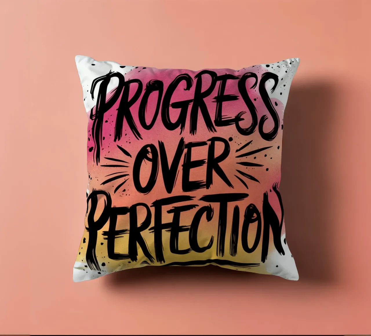 IL PROGRESSO SULLA PERFEZIONE cuscino da logic