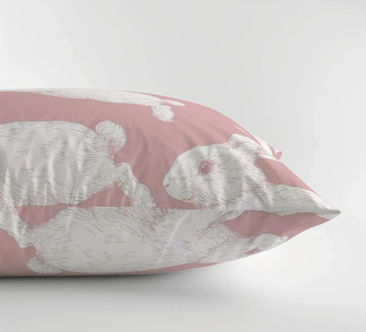 Modello di coniglietto bianco cuscino da Jungle Joy Art