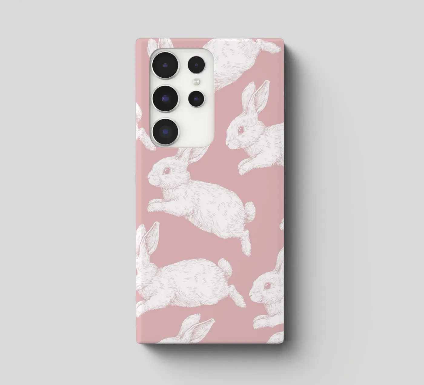 Modello di coniglietto bianco cover samsung da Jungle Joy Art