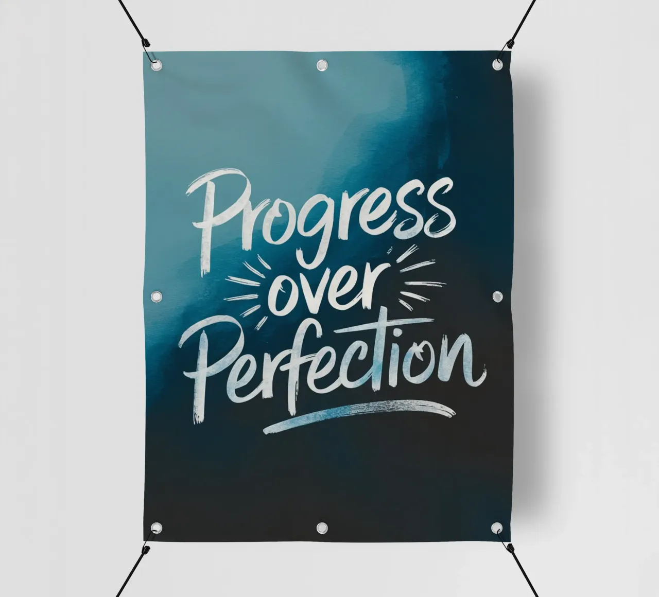 IL PROGRESSO SULLA PERFEZIONE telo in pvc da logic