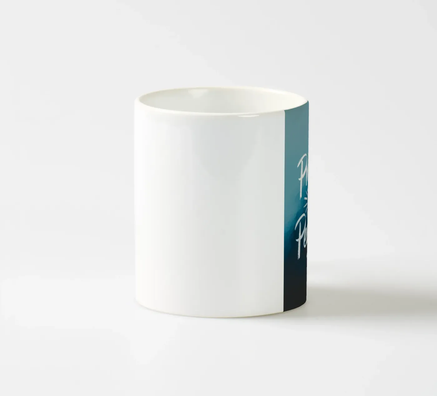 PROGRESS OVER PERFECTION ceramic mug by logic