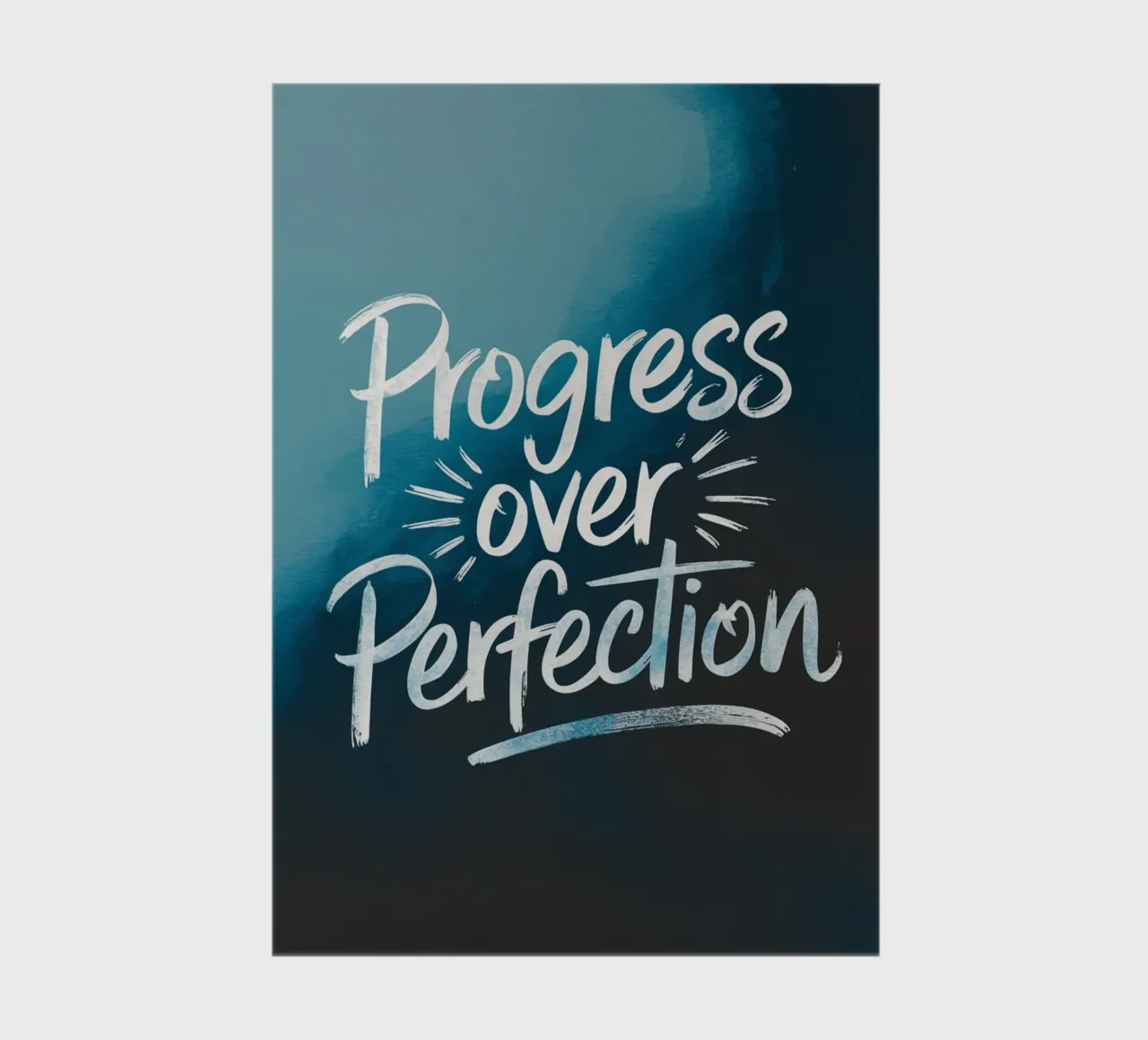 PROGRESS OVER PERFECTION notebook by logic