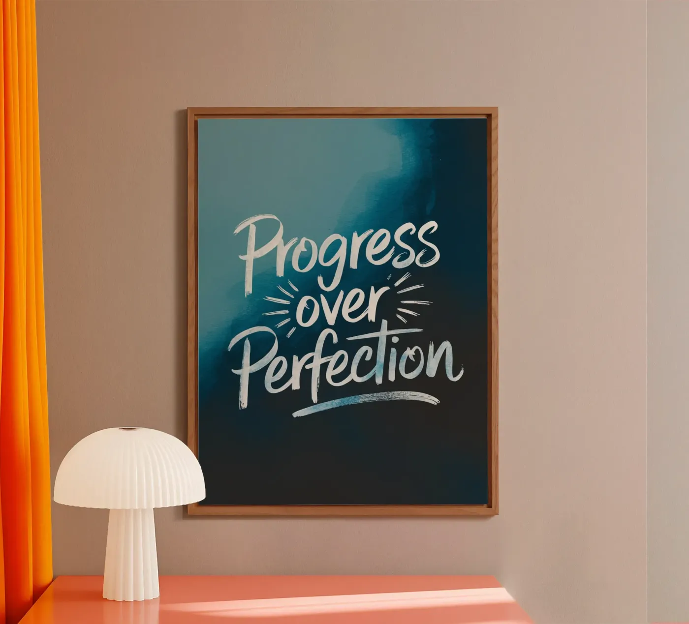 PROGRESS OVER PERFECTION forex plate by logic