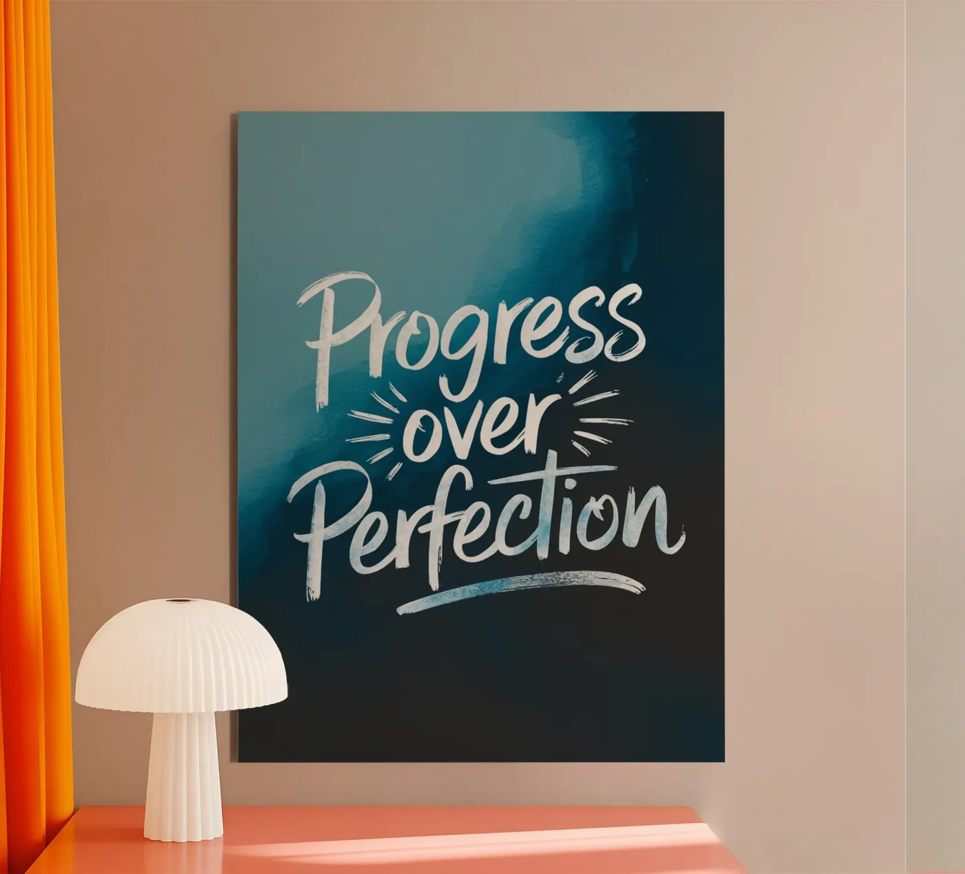 PROGRESS OVER PERFECTION forex plate by logic