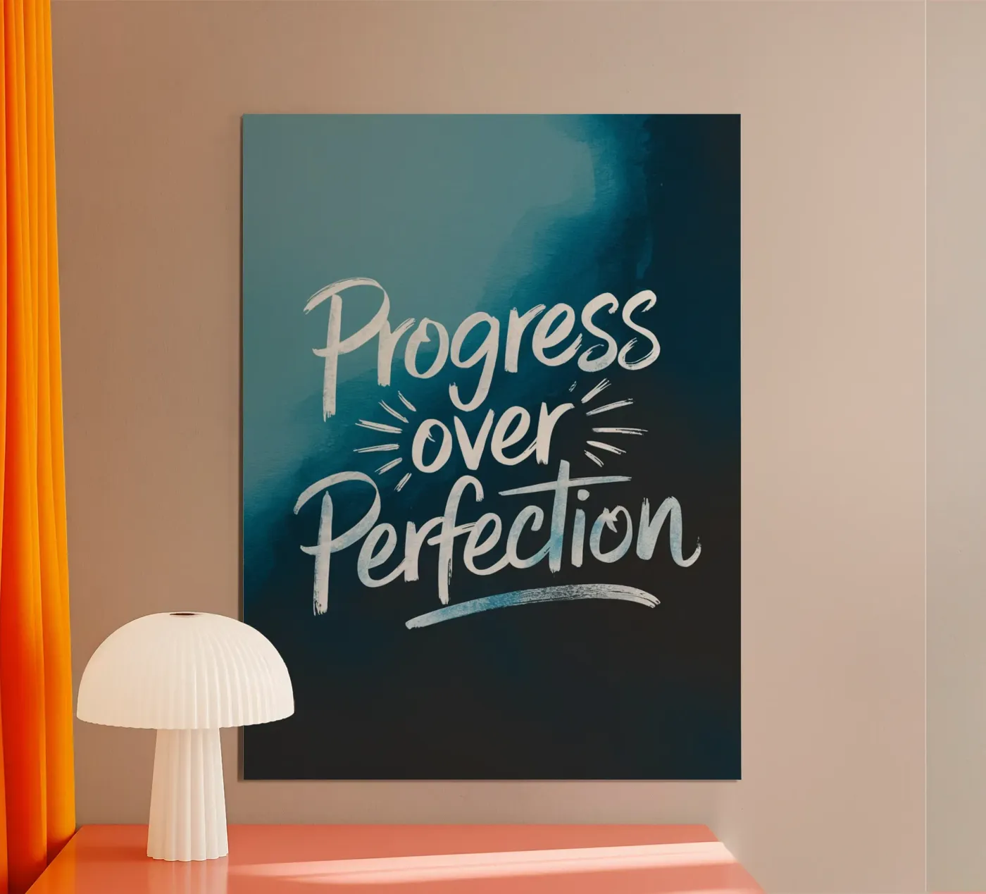 LE PROGRÈS PLUTÔT QUE LA PERFECTION poster de logic