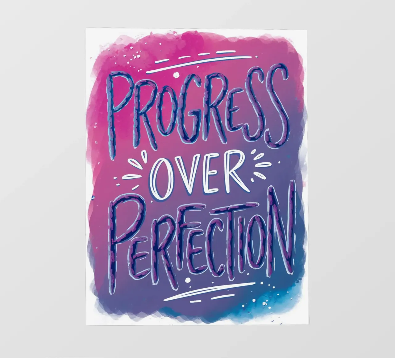 IL PROGRESSO SULLA PERFEZIONE telo in pvc da logic